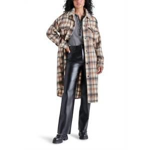 NEW STEVE MADDEN chloe shirt jacket in cream multi